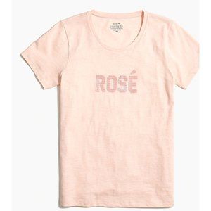 J Crew Sequin rose graphic tee size XS Item AJ100